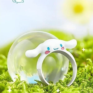 < Quế Chó > Nhẫn Chó Lớn Sanrio Dễ Thương Nhẫn Hoạt Hình Hai Chiều Thời Trang Niche Chỉ Số Ngón Tay Trang Trí