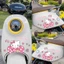 Nhãn dán xe điện sáng tạo q6 Trang trí dễ thương HelloKitty Car Block Body Scratch Sticker