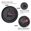 12 Inch Retro Phong Cách Công Nghiệp Gai Dây Đồng Hồ Treo Tường Màu Xám Trắng Retro Mặt Số Đơn Giản Cân Kỹ Thuật Số Hoài Cổ Đồng Hồ Trang Trí