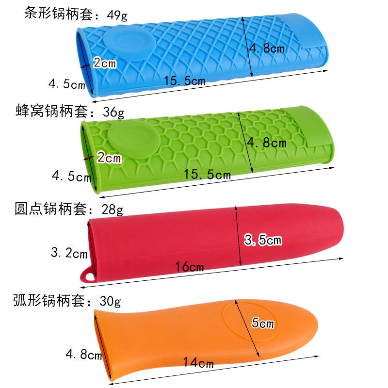 ✪Hàng sẵn có Vỏ bọc nồi silicon tổ ong lớn Vỏ bọc tay cầm nồi cách nhiệt Vỏ bọc tay cầm chảo Găng tay chịu nhiệt Chống trượt dày
