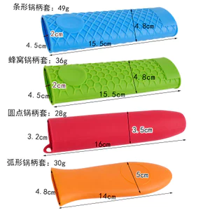 ✪Hàng sẵn có Vỏ bọc nồi silicon tổ ong lớn Vỏ bọc tay cầm nồi cách nhiệt Vỏ bọc tay cầm chảo Găng tay chịu nhiệt Chống trượt dày