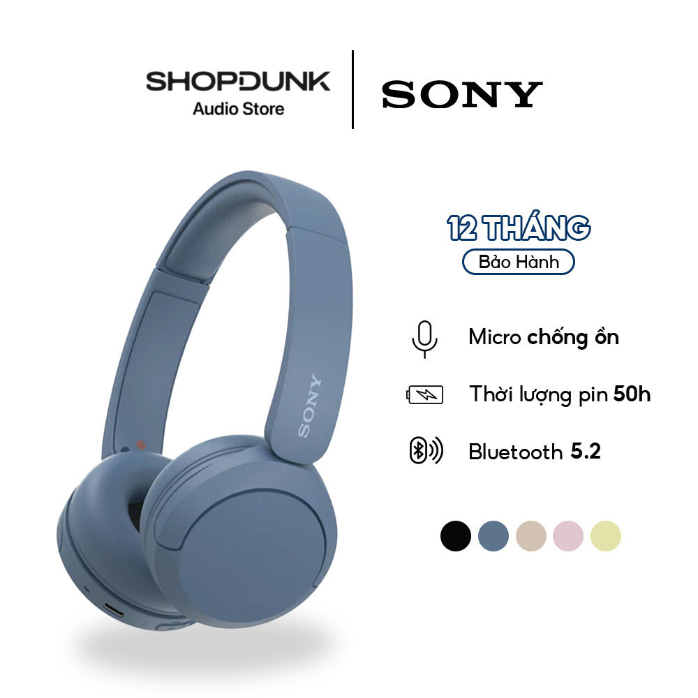 [LIVESTREAM]  Tai nghe on ear Wireless Sony WH - CH520 Chính Hãng