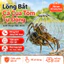 Lồng bắt cá cua tôm tự động – Thiết kế lưới thép chắc chắn, đóng/mở rộng, gập gọn tiện lợi.