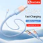 120W Siêu Flash Sạc Chuyển Đổi Loại C Cáp Dữ Liệu USB Sang Loại C Nylon Bện Điện Thoại Sạc Cáp Dữ Liệu Cho IOS 15-17