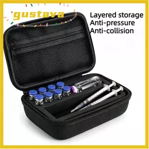 Hộp đựng lọ insulin GUSTAVA, Hộp đựng insulin EVA dung tích lớn, Bảo vệ lọ Insulin chống bụi cầm tay Chống mài mòn Chống sốc Chăm sóc người tiểu đường