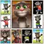 Talking Tom ảo thú cưng vui vẻ Poster Không có khung Tranh vải Bắc Âu Trang trí phòng trẻ em