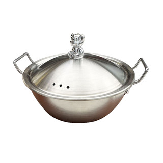 Thép không gỉ Phong Cách Hàn Quốc Cơm Bát Rượu Tay Cầm Đơn Đôi Tai Mì Ăn Liền Nồi Có Nắp Vàng Ăn Nhẹ Bát Salad Bát Bạo Lực Gấu Z4W1