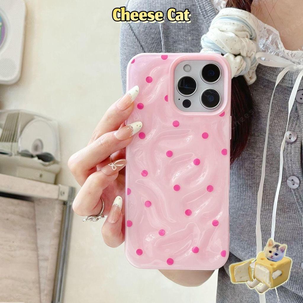 Ốp lưng iphone thời trang chấm bi đơn giản cho iPhone 13 16 15 17 12 11 14 Pro Max Xs Max XR 7Plus
