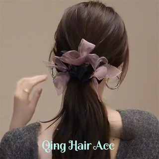 Lưới Nơ Tóc Cô Gái Đầu Bóng Cao Đuôi Ngựa Buộc Tóc Đầu Dây Buộc