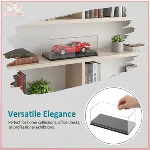 THÊM 1: 64 Hộp trưng bày mô hình ô tô Vỏ cứng Acrylic Vỏ bảo vệ trong suốt Giải pháp lưu trữ chống bụi cho phòng sưu tập BSS