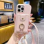 ốp lưng iphone Áp dụng cho vỏ điện thoại Apple 16 Pro, giá đỡ nhẫn iPhone 15, ví 14 Pro, 13 túi đeo chéo có họa tiết da cừu.dây đeo điện thoại
