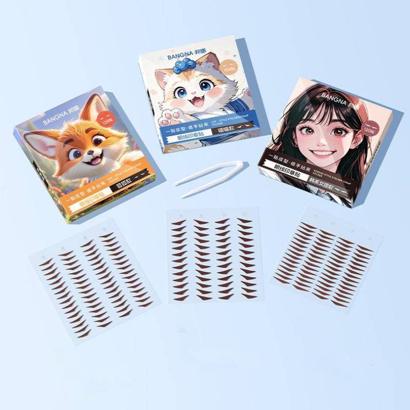 Trong Kho 104/120/128Pcs Kẻ Mắt Con Dấu Dán Nước & Mồ Hôi Chống Kẻ Mắt Vá Cá Tuyết