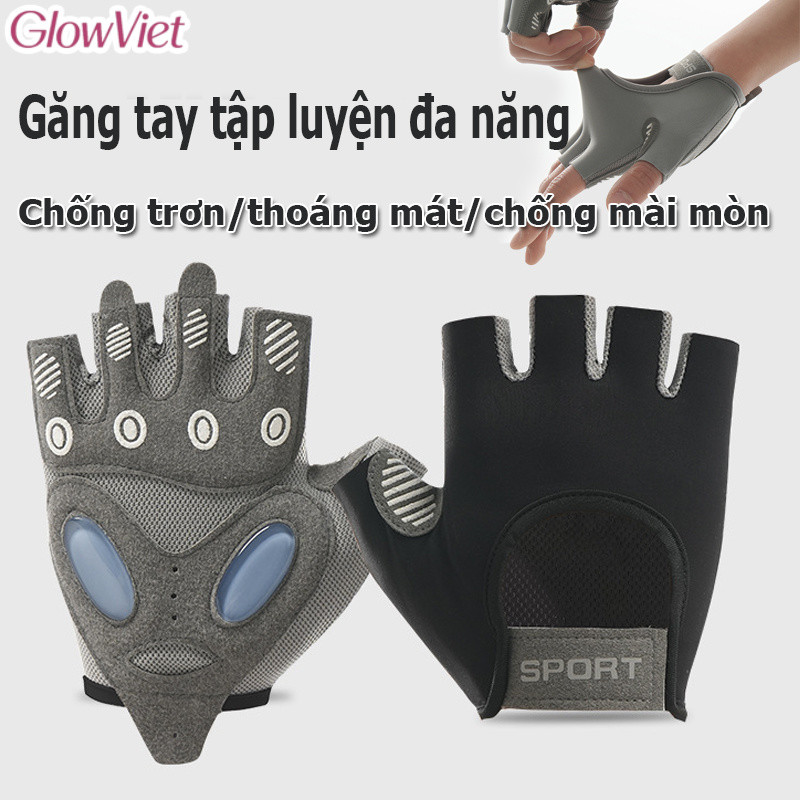 Găng Tay Tập Gym,Yoga,Chống trơn, thoáng mát,chống mài mòn, Bảo Vệ Tay,Dùng tập gym,yoga,đạp xe,chơi golf