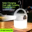 Bóng đèn LED năng lượng mặt trời AIHOM Đèn cắm trại có thể sạc lại USB 1 Đèn pin đa chức năng để đi bộ đường dài ngoài trời Câu cá Đèn khẩn cấp,