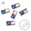 Bộ 5 Miếng Dán Huy Hiệu Thể Thao BMW M Tec Cho Bánh Xe Hợp Kim 17mm x 9mm