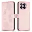 Ốp Lưng Cho Xiaomi 17T Pro Lucky Flower Series Khe Cắm Thẻ Da Chống Rơi Vỏ Điện Thoại