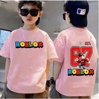 Áo Thun Trẻ Em Bé Trai Gái In Roblox 67, Áo Bông Ngắn Tay Hè Phong Cách Game Size 3-12 Tuổi COD