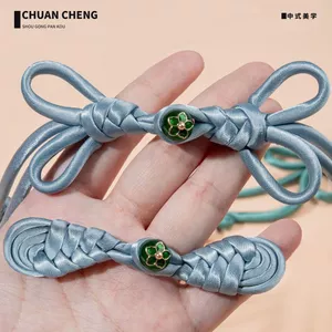 Sườn Xám Đĩa Khóa Bướm Tay Dài Pipa Vải Phẳng Khóa Handmade Khóa Đường Phù Hợp Với Hanfu Phong Cách Trung Hoa Mới Phong Cách Trung Hoa Nút 6.11