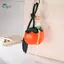 Springevenstar Thiết kế trái cây Ví đựng tiền xu Mặt dây chuyền có khóa kéo Mini cho tai nghe và phụ kiện Springevenstar