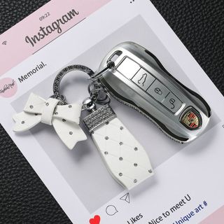 Vỏ chìa khóa xe Porsche TPU Diamond Thích hợp cho cayenne / Palamela / macan / Maca / 718 / cayenne / taycan / 911