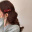 Retro Đỏ Phong Cách Mới May Mắn Vải Tóc Kẹp Bên Cạnh Nữ Cảm Thấy bb Kẹp Mũ Đội Đầu Thu Đông Gãy Tóc Nổ DKAL