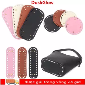 DUSKGLOW Túi Dài Đáy Hình Bầu Dục Với 52 Lỗ DIY Túi Móc Túi Phụ Kiện