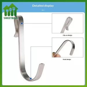 SWEET 10 Cái - Móc Kẹp Snap-on Cho Kệ Dây, Kệ Và Gạt Bồn Rửa - Móc Treo J-Hook Đa Năng Cho Nhà Bếp Và Sử Dụng Văn Phòng n