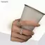 Bigapple 1 / 2 Chiếc Retro Phong Cách Lạnh Rỗng Dây Đeo Đồng Hồ Có Thể Điều Chỉnh Vòng Dành Cho Nữ Thời Trang RDG