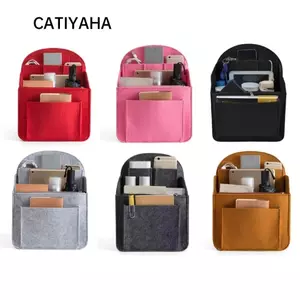 Túi du lịch nội thất CATIYAHA, túi mỹ phẩm, ba lô di động, dụng cụ sắp xếp trang điểm nữ, nỉ, nhiều loại