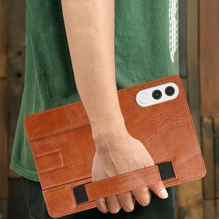 Vintage Kinh Doanh Đa Năng Máy Tính Bảng Dành Cho Lenovo Xiaoxin Pad Pro GT 11.1 2025 Yogo Tab 11.1 2025 Idea Tab 11 TB336FU Xiaoxin Pad 11 2025 TB335FC Dây Đeo Tay Đứng