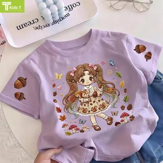 COD✅ (Hồ Chí Minh)Kids T Mall Áo phông tay ngắn In hình hoạt hình Áo Kiểu rộng và ấn tượng Trẻ em thời trang #VN733