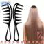 EBINLANDS Lược Răng Rộng Chăm Sóc Sức Khỏe Lược Nhựa Cá Mập Làm Tóc