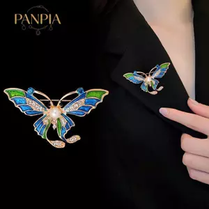 PNPIA- Thời Trang Men Bướm Côn Trùng Trâm Cài Cho Nữ Quần Áo Áo Áo Trang Sức Phụ Kiện Quà Tặng