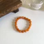 Mới Phong Cách Trung Quốc Ngọc Tự Nhiên Đính Hạt Vòng Tay Niche Cao Cấp Retro vintage Phong Cách Trung Quốc Vàng Vòng Tay Chalcedony
