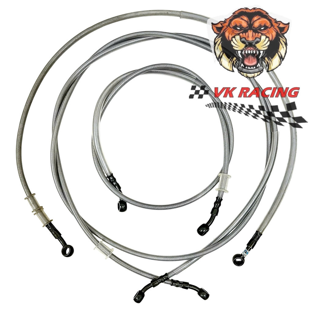 Dây thắng dầu dây phanh dầu cước bạc vỏ bọc cao su dẻo 92cm -1m1 - 2m