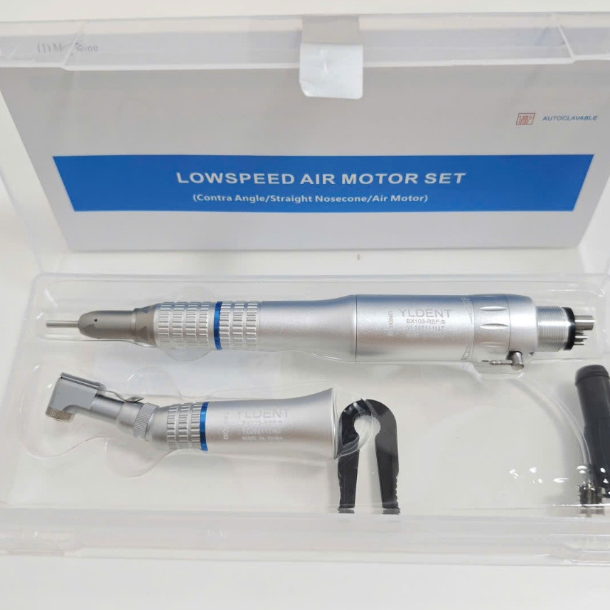 Bộ tay khoan chậm 3 chi tiết YLDENT - Đầu khuỷa tay chậm YLDENT - Đầu cong YLDENT - Củ chậm YLDENT