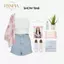 PNPIA- Y2K Harajuku Kính khung vuông nhỏ dành cho nữ Kính mắt kim loại cổ điển Kính mắt đọc sách trong suốt Kính mắt ánh sáng xanh