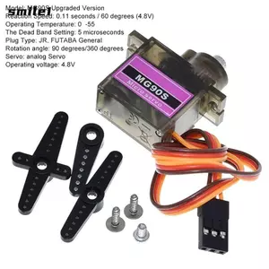 SMILE MG90S, Phiên bản nâng cấp 9G Trex 450 Bánh răng kim loại, Micro cho máy bay trực thăng Rc Thuyền ô tô 9G Servo
