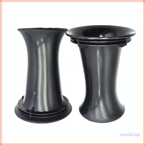 Ngôi Sao 2 Chiếc Loa Thông Hơi Nhựa Cổng Không Khí Ống Thông Gió Kết Nối 99x160mm Đen