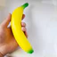 Lớn Chuối Squishy Đồ Chơi 18cm Mềm PU Chậm Phục Hồi Mô Phỏng Trái Cây Nhào Chống Căng Thẳng Fidget Đồ Chơi