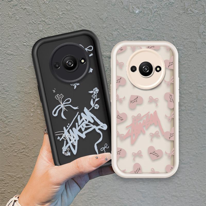 Áp dụng cho Redmi A3 / POCO C61 4G Vỏ điện thoại mềm bằng silicon hoạt hình TPU nơ thiên thần Vỏ lưng chống sốc