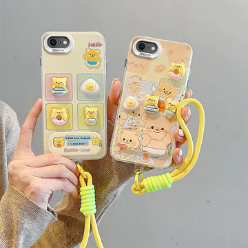 Ốp iPhone 7 iPhone 8 Ốp lưng iPhone se 2020 Ốp lưng iPhone se 2022 Ốp lưng iPhone có vòng tay Vỏ điện thoại cứng đầy màu sắc và lấp lánh BB-CYJZ