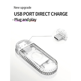 Đèn Led 6 Bóng mini Cảm Ứng Gắn Trần Xe Hơi Kèm Sạc usb Tiện Dụng