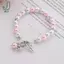 Baby Shower Favor Christening Bracelet Thiên Thần Bé Tắm Bé Gái Bé Trai Món Quà Rửa Tội