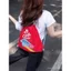 shanahs Happy House Túi Nylon màu đỏ Một vai Nữ Ba lô dây rút dung tích lớn Túi dây rút ngoài trời