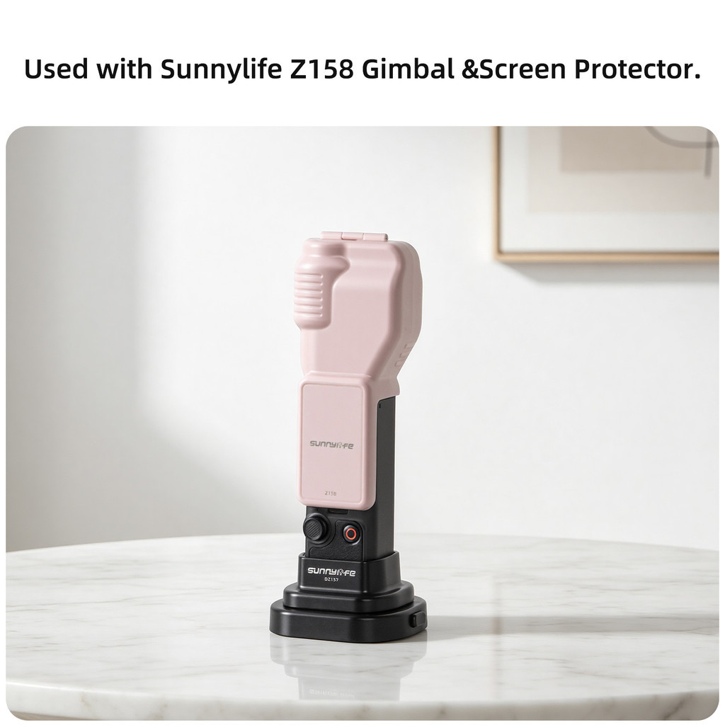 Sunnylife Cho DJI Pocket 4 Giá Đỡ Ô Tô Và Để Bàn Cho DJI Pocket 4 / 3 2 Trong 1 Đế Có Thể Tháo Rời Để Bàn Thẳng Đế Phụ Kiện