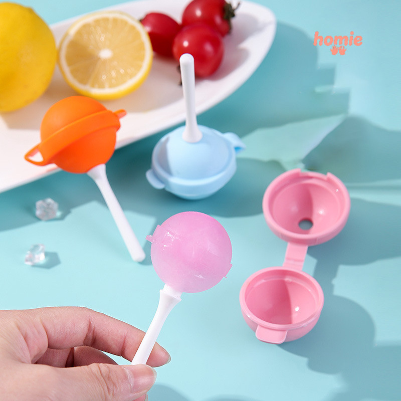 ✨Homie✨Mới kem kẹo mút khúc côn cầu trên băng khuôn silicone DIY nhà kem đông lạnh khuôn bóng
