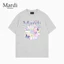 Áo sơ mi thường ngày 100% Cotton cao cấp đầy màu sắc in hình bướm Unisex Áo thun cổ tròn