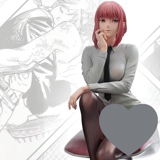 25cm Cưa Xích Người Bbgirl Makima Hình Ngồi Tư Thế PVC Hình