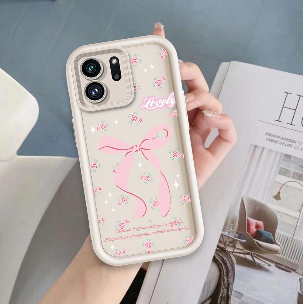 Ốp Lưng Cho OPPO A5X A6 A6X 4G 5G Phim Hoạt Hình Silicon Mềm Đáng Yêu Vỏ Điện Thoại TPU Bướm Nơ Ins Phong Cách Mắt Thiên Thần Ốp Lưng Chống Sốc